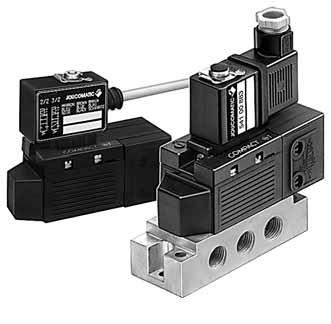 5/2 CompactSpool Valve Solenoid Air Operated G 1/4 To G 3/8 - ISO 5599/1 Subbase-Mounted Body